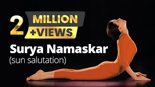 Suryanamaskar The Sun Salutation By Isha Sharvani Indian Contemporary dancer and actress [upl. by Dranreb]