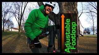 Easy DIY Adjustable Footloop for Tree Climbing [upl. by Duncan]