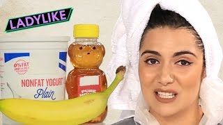 Women Try DIY Hair Masks • Ladylike [upl. by Dopp121]