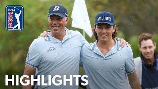 Matt and Cameron Kuchar shoot 15under 57  Round 1  PNC Championship [upl. by Ashby]