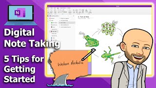 Digital Note Taking  Top 5 tips for getting started with OneNote Class Notebook [upl. by Anowahs]