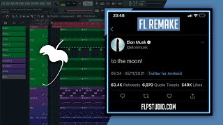 Jnr Choi  To the moon Drill Remix TikTok FL Studio Remake [upl. by Nariko]