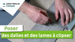 Comment poser des dalles et des lames à clipser  Leroy Merlin [upl. by Nywles266]