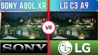 LG C3 vs Sony A80L Comparison amp Review  Is XR Clear Image That Good [upl. by Eanahs475]