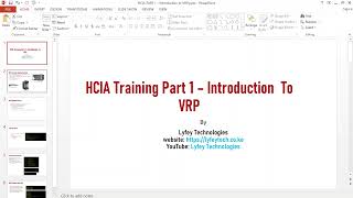 HCIA Certification Training Part 1 Introduction to VRP [upl. by Seften149]