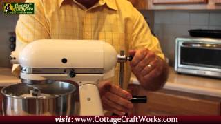 Kitchen Aid Hand Crank Conversion Mixer at CottageCraftworkscom [upl. by Anderer]