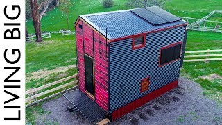 Builder’s Incredible Fire Resistant OffGrid Passive Tiny House On Wheels [upl. by Doraj]