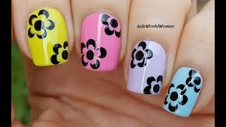 Dotting Tool Nail Art  3 Easy Nail Designs For Beginners  ArcadiaNailArt [upl. by Nylegna153]