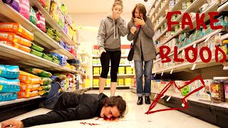 Tripping With Fake Blood Prank 2 [upl. by Meerak]