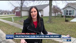 Indy neighborhood frustrated over late mail deliveries [upl. by Eelaras]