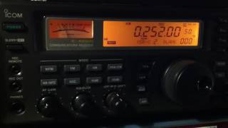 RTE 1  252 kHz Nord de la France Icom ICR8500  G5RV [upl. by Lanaj]