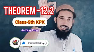 Theorem 122 Class 9th KPK Maths  any point equidistant from end points lies on right bisectors [upl. by Kohn]