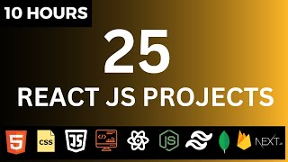 🚀🔥 Build 25 React JS Projects in 10 Hours  React JS Full Course  React Interview Questions 2023 [upl. by Budding641]