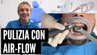 Pulizia dei DENTI con AIRFLOW POLVERI [upl. by Libenson384]