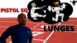 SPRINT FASTER Pistol Squat v LUNGES DONT SKIP [upl. by Viva]