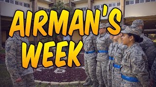 What is Airmans Week  United States Air Force BMT [upl. by Irmina]