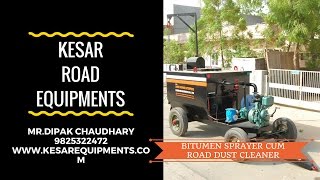 BITUMEN SPRAYER CUM ROAD DUST CLEANER Manufacturer In India [upl. by Eanrahs]