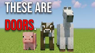 How to Turn Minecraft Mobs Into Redstone Doors [upl. by Paryavi]