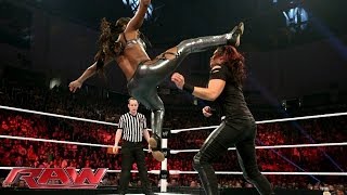 The Funkadactyls vs AJ Lee amp Tamina Raw Jan 20 2014 [upl. by Itra]