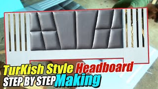 How to Make a Bed Headboard  maanclips [upl. by Anomas]