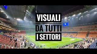 Visuale primo anello rosso settore L  fila 6  posto 6  Stadio San Siro [upl. by Naiviv]