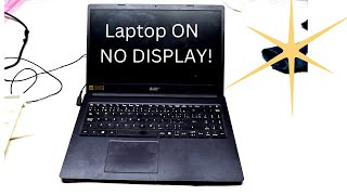 Easy Fix laptop on but no display Acer N19H1  HARD REBOOT [upl. by Roger]