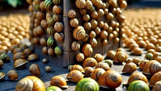 How Farmers Raise Millions of Snails  Harvest Snails the Snail Trail From Farm to Table and Beyond [upl. by Repooc]