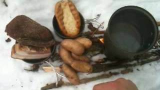 Traditional Finnish Woodsman Food [upl. by Burger594]