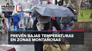 Clima en México Frente Frío 25 traerá lluvias y heladas [upl. by Dauf]