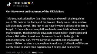 Tik Tok Ban Has Been Signed [upl. by Eenert]