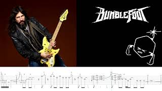 Bumblefoot Abnormal Guitar Solo Transcription  INSANE Atonal Tapping [upl. by Kilroy]