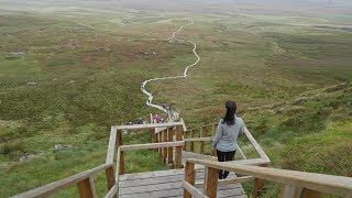 Cuilcagh Boardwalk  The Stairway to Heaven Northern Ireland [upl. by Vassili]