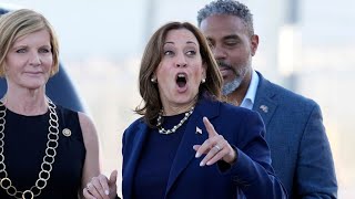 Kamala Harris’s bizarre gaffe during Hurricane Milton emergency briefing [upl. by Binky626]