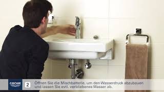 Grohe Installationsvideo Austausch der Kartusche [upl. by Aufmann]