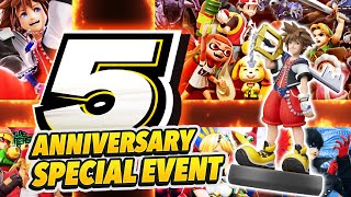 Smash Ultimate Gets 5th Anniversary Special Event  Sora amiibo Release Date [upl. by Petite]