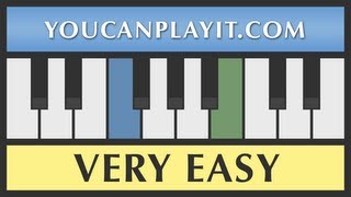 Auld Lang Syne  Very Easy Piano Tutorial  How to Play [upl. by Philan]