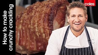 How to Make Crunchy Crackling Pork Roast  Cook with Curtis Stone  Coles [upl. by Nybor]