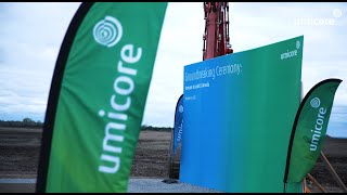 Umicore Groundbreaking Ceremony in Loyalist Canada [upl. by Assecnirp]