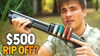 500 AIRSOFT SHOTGUN RIP OFF M870 Breacher [upl. by Nerag]