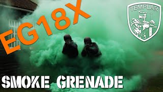 Enola Gaye EG18X Smoke Grenade Review  Templar Airsoft [upl. by Hgierb]