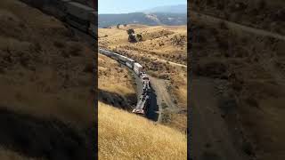 Trains at tunnel 2  Tehachapi ￼cite of derailment [upl. by Dublin]