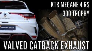 KTEC RACING MEGANE 4 RS VAUVED EXHAUST SYSTEM PREVIEW [upl. by Atteuqcaj715]