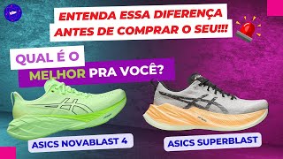 ASICS NOVABLAST 4 ou ASICS SUPERBLAST  Comparativo Completo [upl. by Cloris]