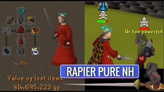 1 Def Inferno Rapier DESTRUCTION Pure NH [upl. by Anihsat148]