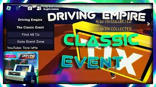 Driving Empire CLASSIC Event Script 🚗 Find All Tix [upl. by Darra184]