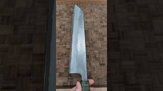 Chefs Knife Kiritsuke Gyuto 240mm Shirogami 2 Carbon Nashiji by Yoshikane [upl. by Rockie]