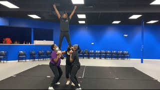 Level 1 cheer stunt drills [upl. by Enelloc]