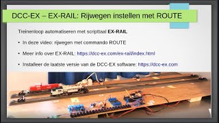 DCCEX EXRAIL 3 Rijwegen definiëren met het commando ROUTE [upl. by Occer]