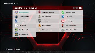 Jupiler Pro League Belgia Kitpack AIO 20232024  Sider Version Ep11 Pes 2021 Mods [upl. by Nwahsid]