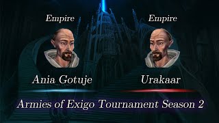 Ania Gotuje vs Urakaar  Armies of Exigo Tournament Season 2 [upl. by Hermine473]